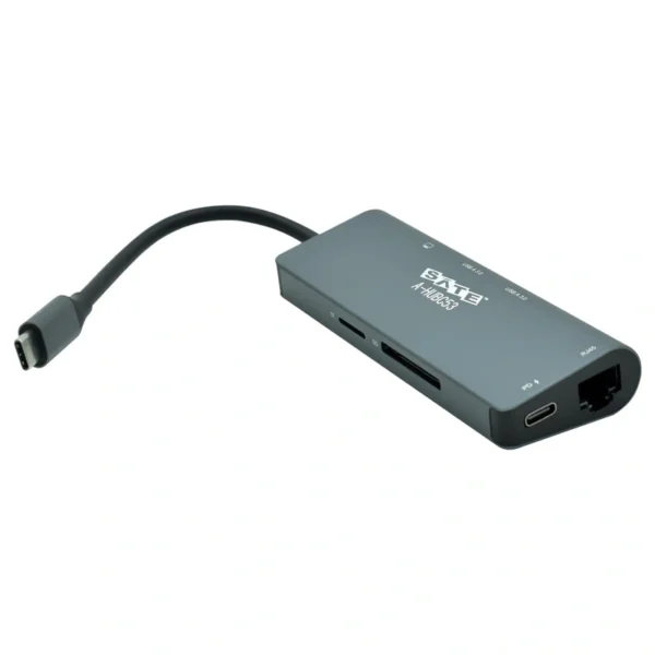 Hub USB-C 3.1 Satellite A-HUBC53 7 Portas HDMI 2 USB 3.0 RJ45 SD TF USB-C Fêmea - Cinza