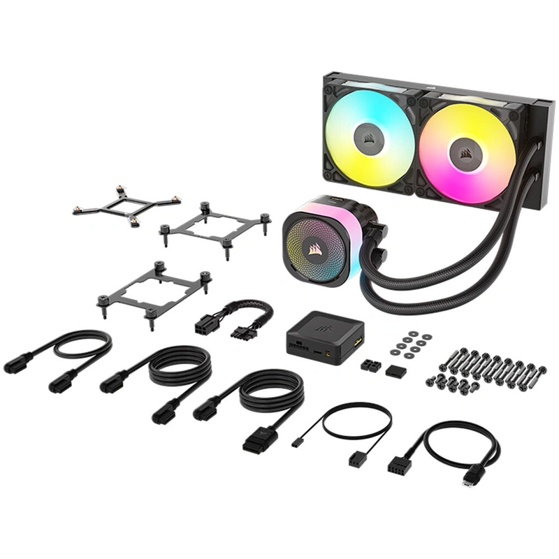 Water Cooler Corsair ICUE Link Titan 240 RX 240MM RGB Preto CW-9061016-WW - Imagem 3