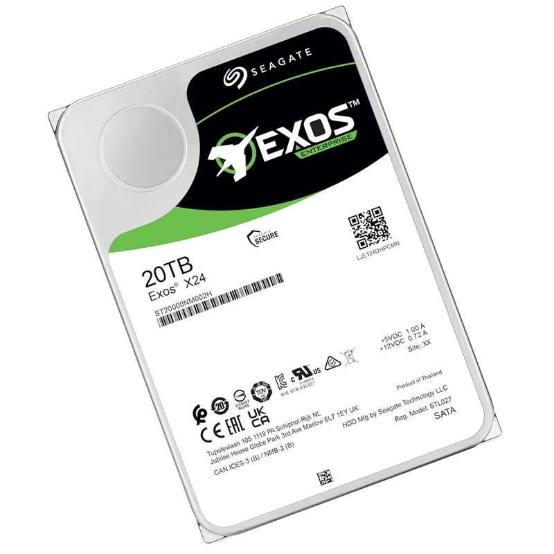 HD Seagate 20TB Exos X24 Enterprise 3.5 SATA ST20000NM002H - Imagem 2