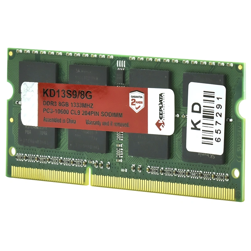 Memória RAM para Notebook Keepdata DDR3 8GB 1333MHz - KD13S98G SODIMM CL9 | KD13S9/8G - Imagem 2