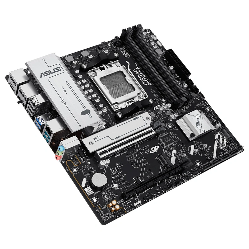 Placa Mãe ASUS Prime B650EM-A Socket AM5 DDR5 AMD B650 Micro ATX | 4 Conectores SATA 6Gb/s - Imagem 2