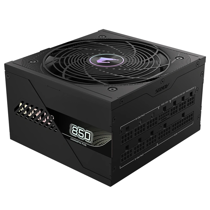 Fonte Gigabyte AORUS Elite GP-AE850PM PG5 850W ATX 3.1 Modular 80 Plus Platinum Bivolt - Imagem 2