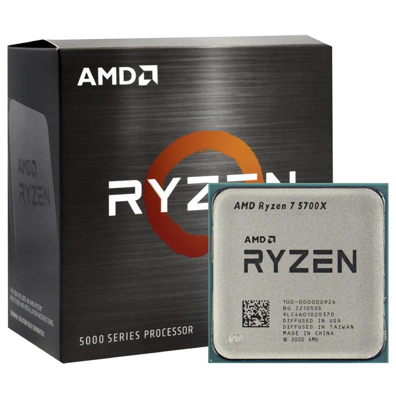 Processador AMD Ryzen 7 5700X Socket AM4 3.4GHz 36MB Até 4.6GHz DDR4 até 3200MHz