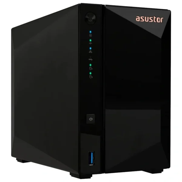 Servidor Nas Storage Asustor AS3302T V2 Drivestor 2 Pro Realtek RTD1619B 1.7GHz 2GB RAM 2