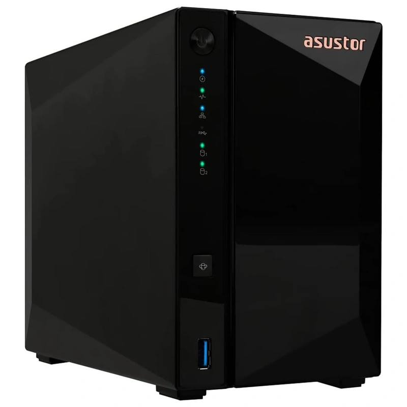 Servidor Nas Storage Asustor AS3302T V2 Drivestor 2 Pro Realtek RTD1619B 1.7GHz 2GB RAM 2