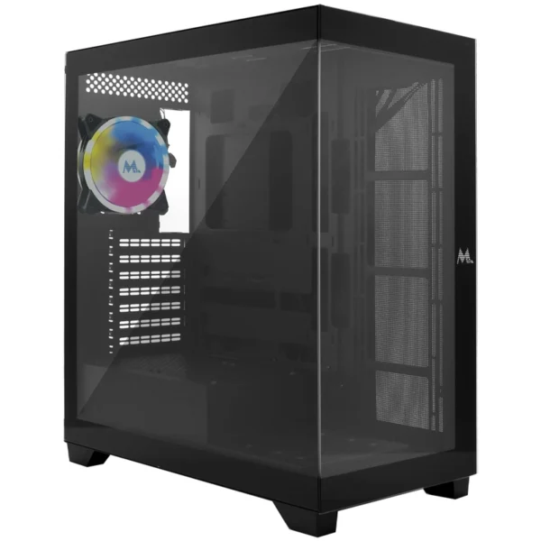 Gabinete Gamer Mtek MCG-DH80-B Mid Tower 1 Cooler RGB - Preto
