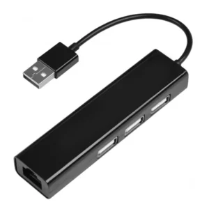 Hub USB 2.0 Satellite A-HUB40 3 Portas USB 2.0 RJ-45 - Preto
