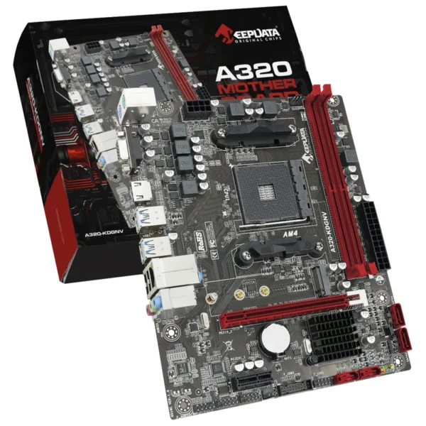 Placa Mãe Keepdata A320-KDGNV Socket AM4 VGA DDR4 AMD A320 Micro ATX