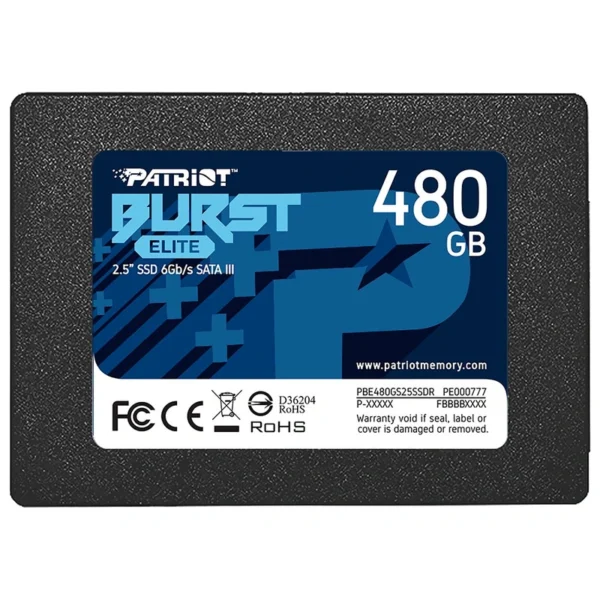 SSD Patriot 480GB Burst Elite 2.5 SATA 6Gb/s PBE480GS25SSDR