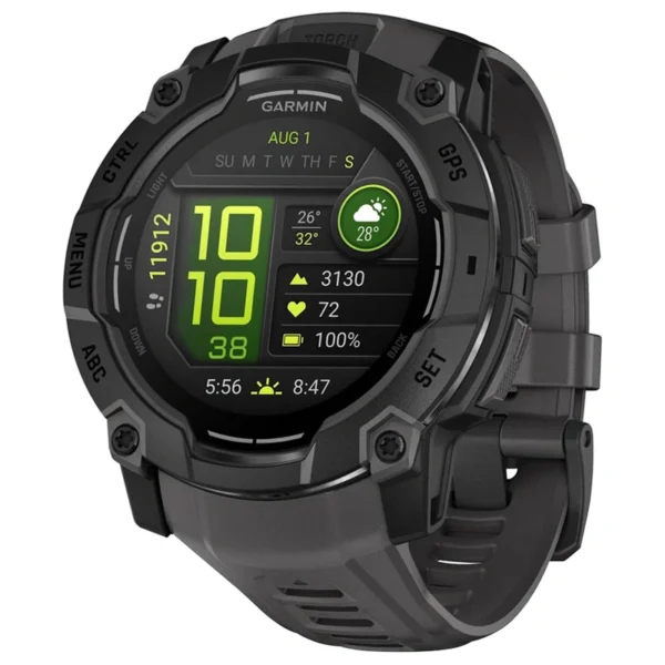 Relógio Smartwatch Garmin Instinct 3 AMOLED - Black (010-03020-00) 10 ATM | Preto