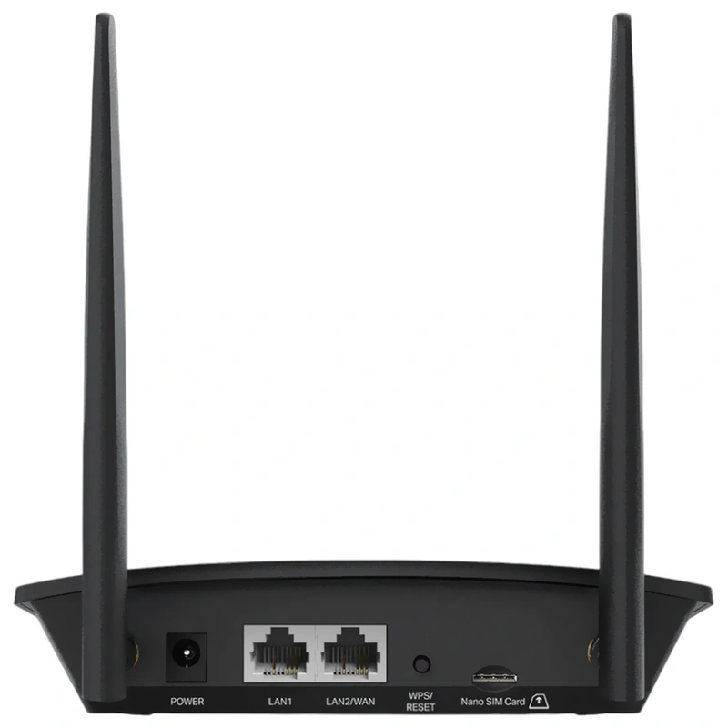 Roteador TP-Link TL-MR100 3G 4G 2 Antenas - Preto 2.4GHz | 1 porta LAN de 10 / 100Mbps - Imagem 3