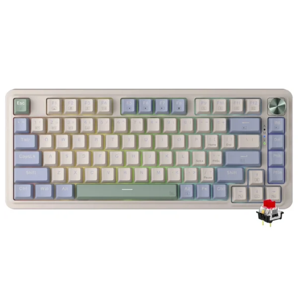 Teclado Gamer Mecânico Redragon K673CPG-RGB-PRO Ucal Pro Wireless RGB RED Inglês Verde