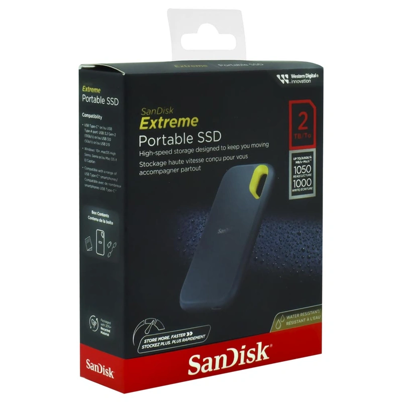 SSD Externo SanDisk 2TB Portátil Extreme - Verde (SDSSDE61-2T00-G25M) USB Type-C 3.2 Gen 2 - Imagem 3