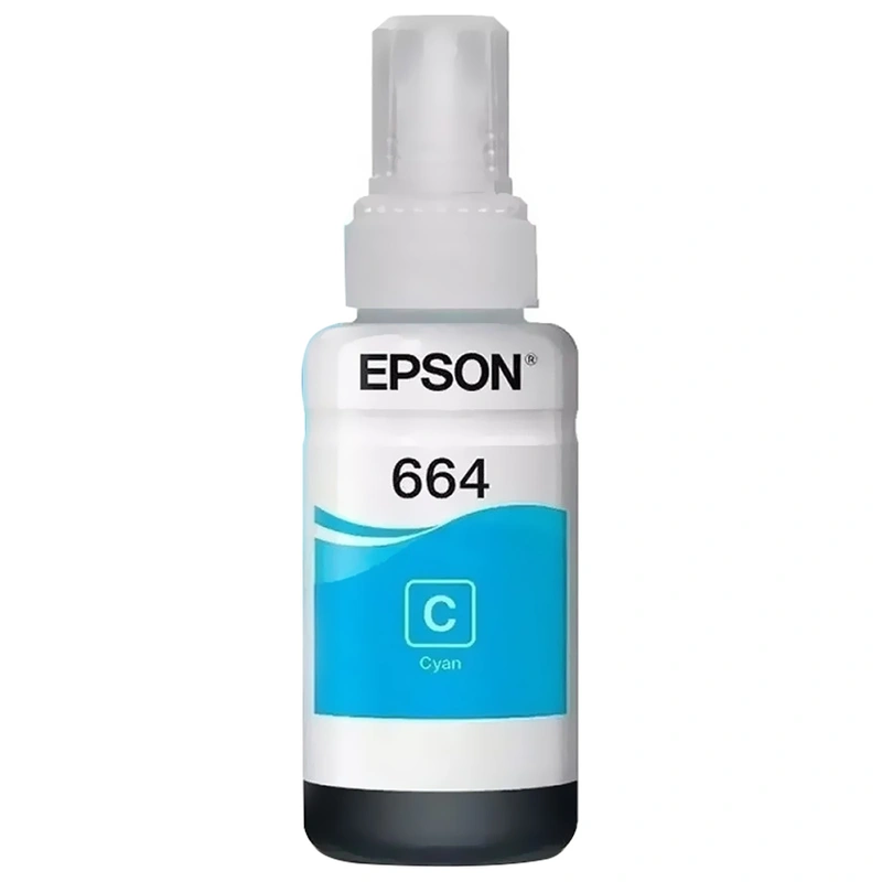 Cartucho de Tinta Epson T664220 - Ciano L110 / L200 / L300 / L555 / L1300