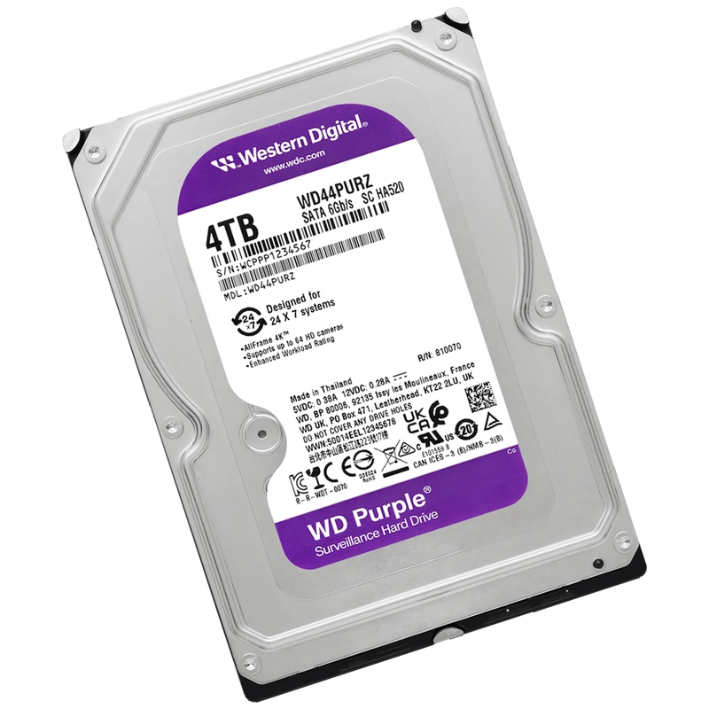 HD Western Digital 4TB WD Purple 3.5 SATA WD44PURZ | WD Roxo - Imagem 2