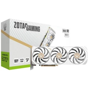 Placa de Vídeo Zotac Gaming Solid Core OC White ED 16GB GeForce RTX5070TI GDDR7 - ZT-B50710Q2-10P