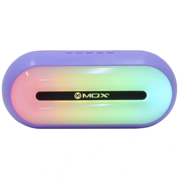 Caixa de Som MOX MO-MS15 Bluetooth USB FM - Roxo 120W 500 mAh