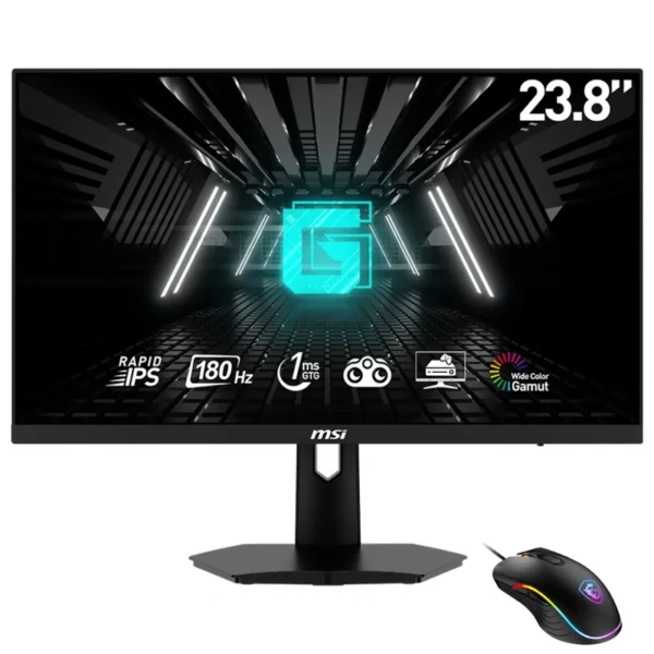 Monitor Gamer MSI E2 Esports G244F 23.8 Tela 23.8" 1920 x 1080 FHD 180Hz | Preto