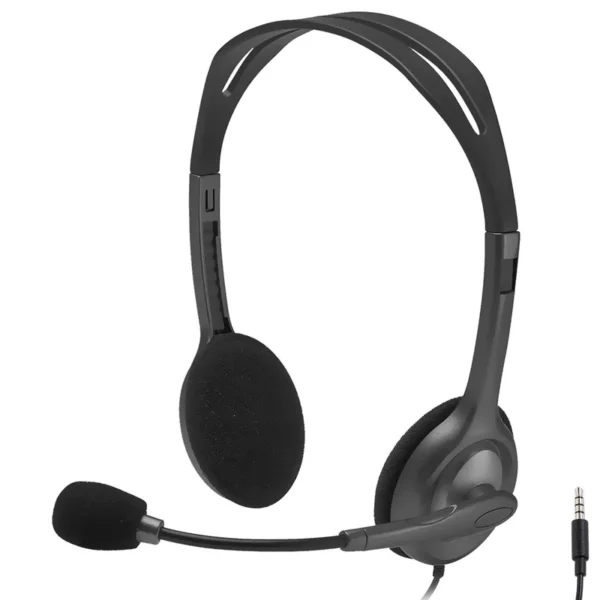 Fone de Ouvido Logitech H111 Stereo Com Fio - Preto (981-000612) Windows, macOS, Chrome OS