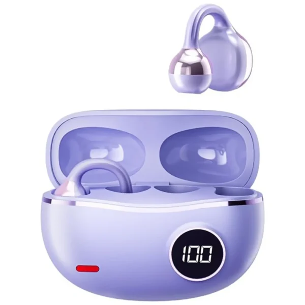 Fone de Ouvido HYE H2PRO Stereo Earphone TWS Bluetooth - Roxo iOS USB-C