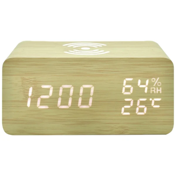 Relógio Despertador de mesa Satellite AC-T12W - Bamboo