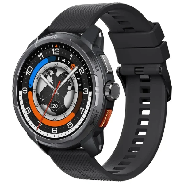 Relógio Smartwatch Haylou Solar Ultra HF009 - Preto 5 ATM Até 22 dias (modo smartwatch)