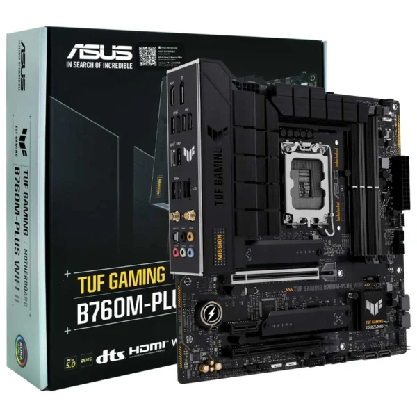 Placa Mãe ASUS TUF Gaming B760M-PLUS Wi-Fi II Socket LGA 1700 DDR5 Intel B760