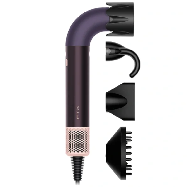 Secador de Cabelo FTX Supersonic X 1700W 220V - Cinza Roxo