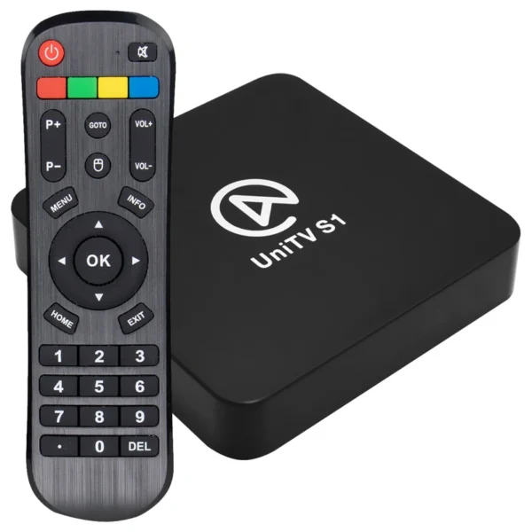 Receptor Iptv UniTV S1 K10 1GB de RAM 8GB HD - Preto Wi-Fi 802.11 - Bluetooth