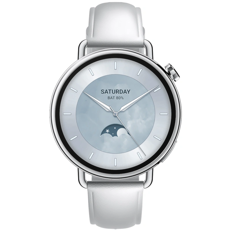 Relógio Smartwatch Xiaomi Watch S4 M2502W1 - Leather Branco Capacidade de 320mAh - Imagem 2
