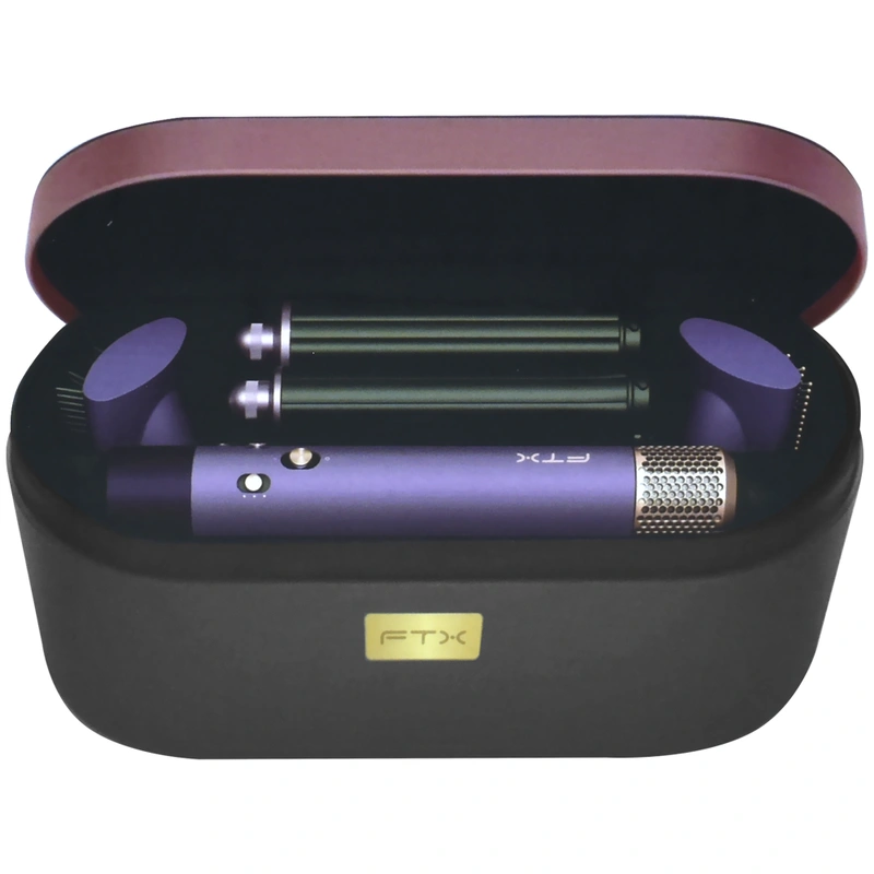 Secador Modelador de Cabelo FTX HS2-601 Multi Styler 220V - Cinza Roxo | 1600W - Imagem 2