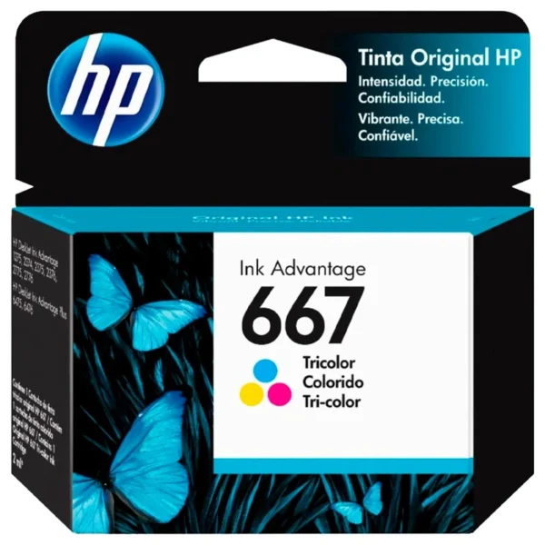 Cartucho de Tinta HP 3YM78AL 667 - Colorido 667 3YM78AL Tricolor | 2 ml