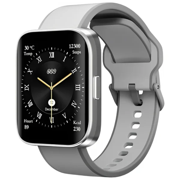 Relógio Smartwatch QCY Urban GS WA24S9A - Cinza 5 ATM Até 14 dias (modo smartwatch)