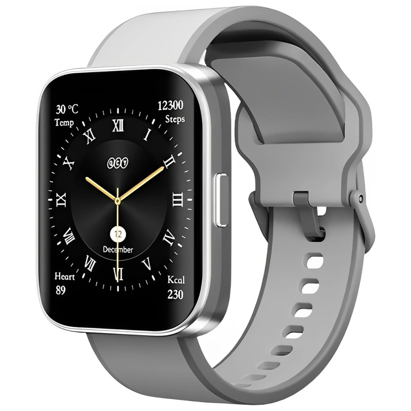 Relógio Smartwatch QCY Urban GS WA24S9A - Cinza 5 ATM Até 14 dias (modo smartwatch)
