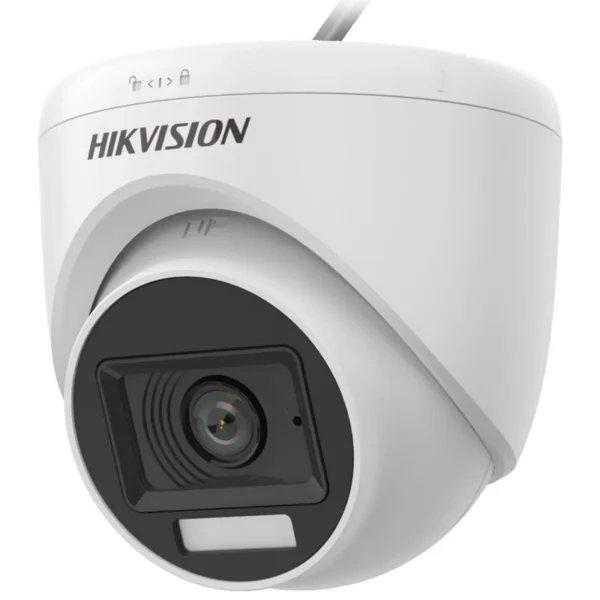 Câmera de Segurança Hikvision DS-2CE76D0T-LPFS Hybrid Light Indoor 2.8MM 1080P - Branco