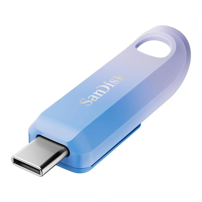 Pendrive SanDisk Z75 Creator 512GB USB-C 3.2 - Azul Roxo (SDCZ75C-512G-G46) - Imagem 2