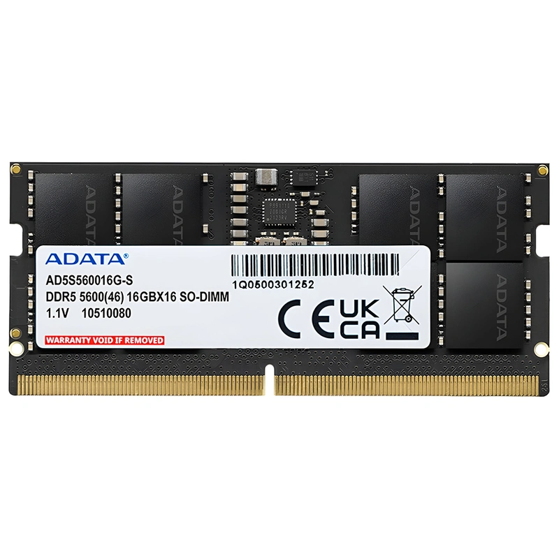 Memória RAM para Notebook ADATA DDR5 16GB 5600MHz - AD5S560016G-S SODIMM