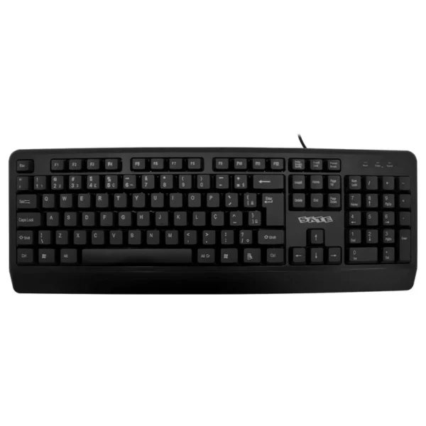Teclado Satellite AK-931 USB Português - Preto Com fio