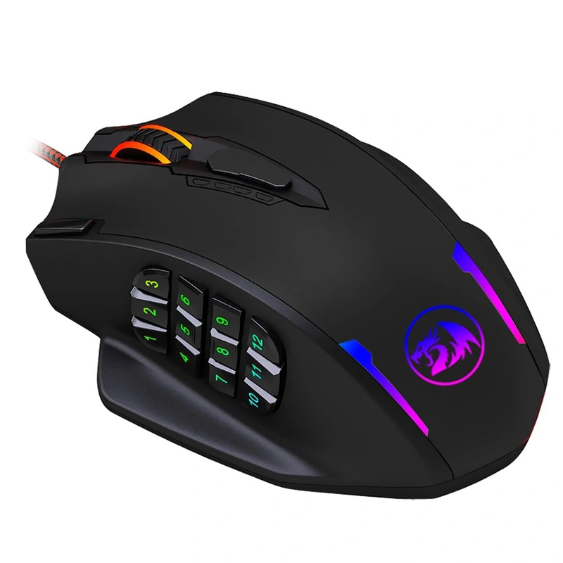Mouse Gamer Redragon M908 Impact USB RGB - Preto Com fio - Imagem 3