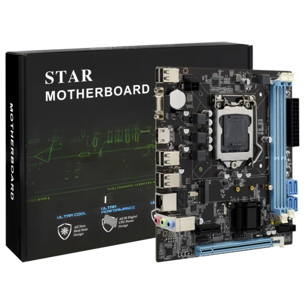 Placa Mãe STAR H61 Socket LGA 1155 VGA DDR3 Micro ATX TG-H61G578 | 4 conectores SATA