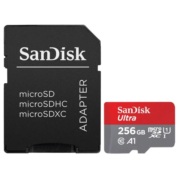 Cartão de Memória Micro SD SanDisk Ultra 256GB Classe 10 A1 U1 - SDSQUAC-256G-GN6MA