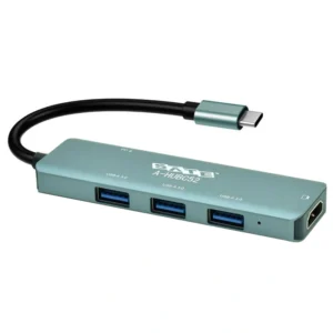 Hub USB-C 3.1 Satellite A-HUBC52 5 Portas HDMI 3 USB 3.0 USB-C Fêmea - Cinza