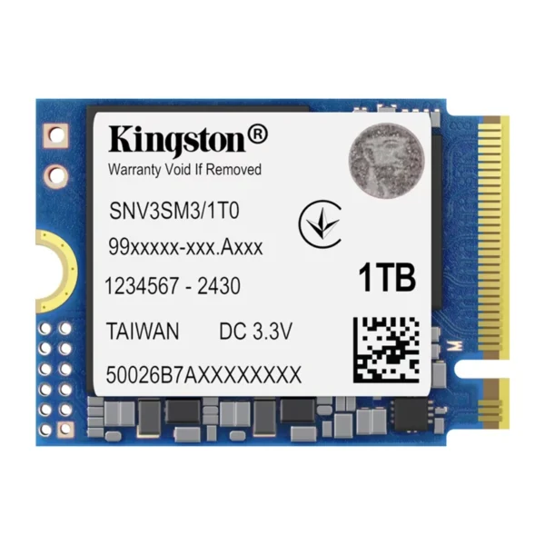 SSD Kingston M.2 1TB NV3 NVMe - SNV3SM31T0 PCIe 4.0 x4 | SNV3SM3/1T0