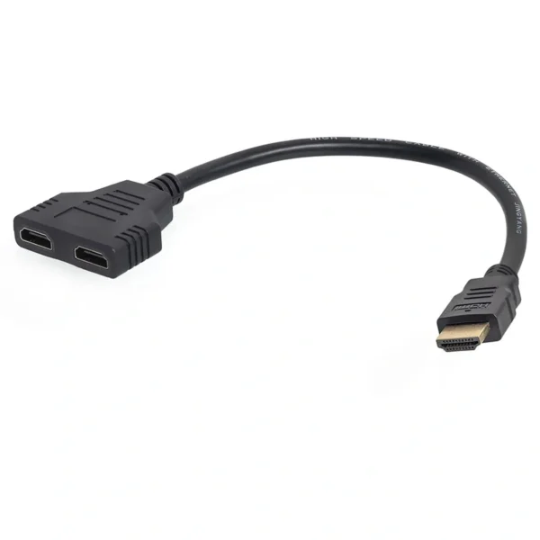 Cabo Divisor HDMI Macho para 2 HDMI Fêmea HDMI Macho - 2 HDMI Fêmea Preto