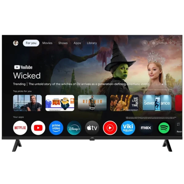 TV Smart JVC LT-43KM358 43 Wi-Fi 5 ISDB-T (sintonizador digital) Preto | FHD (1920 x 1080)