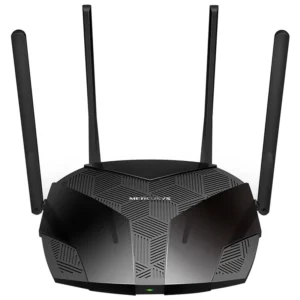 Roteador Mercusys MR80X AX3000 Dual Band 2.4GHz 5GHz Wi-Fi 6 4 Antenas - Preto