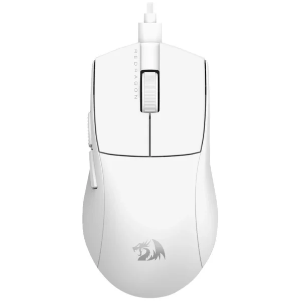 Mouse Gamer Redragon M996W K1NG 8K USB - Branco Com fio