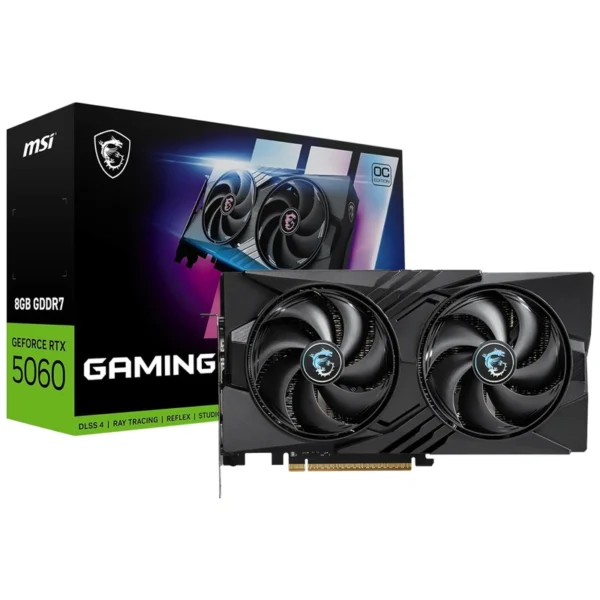 Placa de Vídeo MSI Gaming OC 8GB GeForce RTX5060 GDDR7 - 912-V537-023