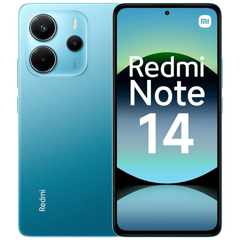 Celular Xiaomi Redmi Note 14 8GB de RAM 256GB Tela 6.67 Helio G99-Ultra | Ocean Azul