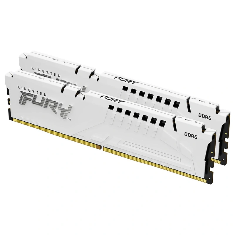 Memória RAM Kingston Fury Beast DDR5 64GB (2x32GB) 5600MHz - Branco (KF556C40BWK2-64) - Imagem 2